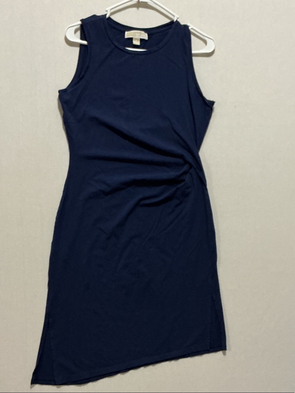 Michael Kors Navy Sleeveless Sheath Dress